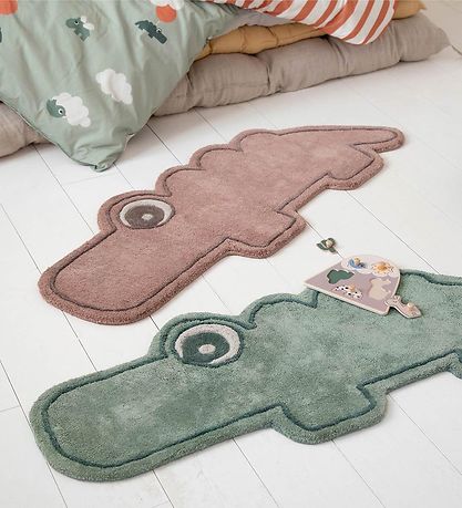Done by Deer Teppich - 110x46 cm - Croco Green