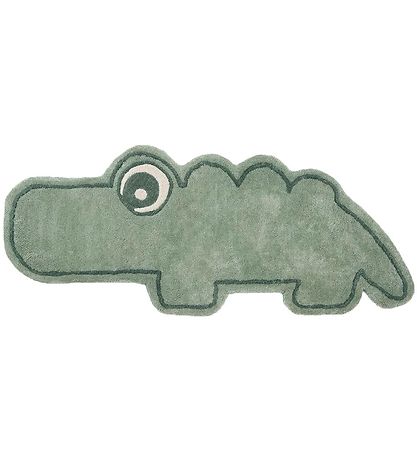 Done by Deer Teppich - 110x46 cm - Croco Green