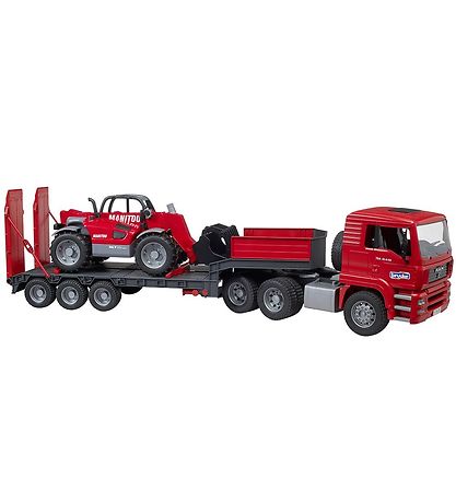 Bruder Truck - MAN TGA w. Manitou Telescopic loader - 02774