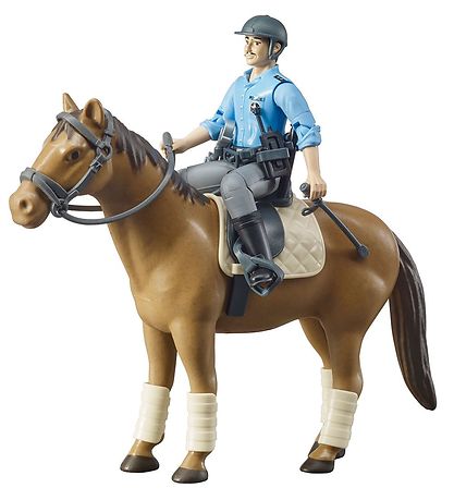 Bruder Figure - bworld - Policeman w. Horse - 62507