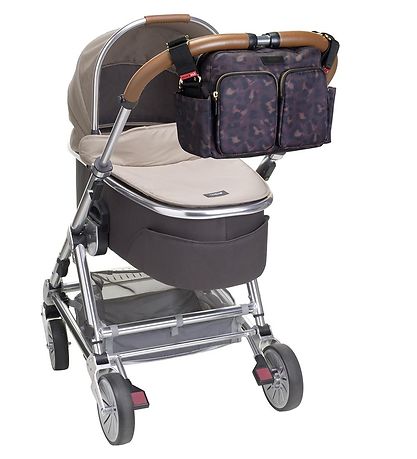 Storksak Pram Organiser - Black/Leopard