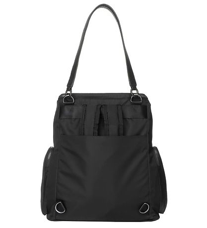 Storksak Wickeltasche - Leder - Alyssa - Black/Gunmetal