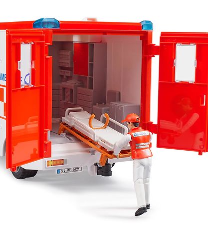 Bruder Car - Sprinter Ambulance w. Light/Sound and Driving - 026