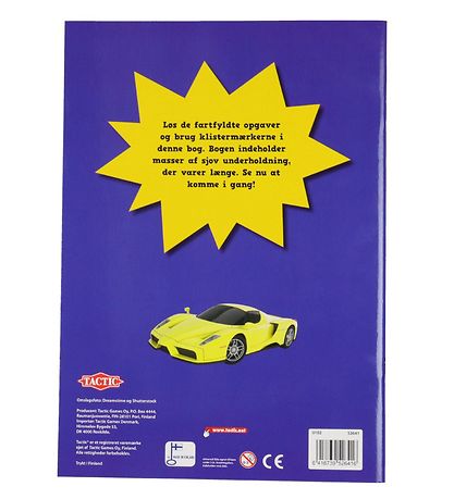 TACTIC Activity Book w. Stickers - Nice Cars And machines
