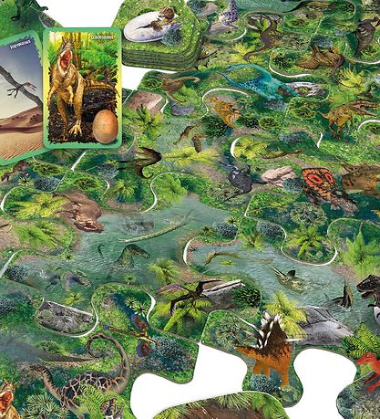 TACTIC Board Game - Hidden I The Dinosaur Park - Danish