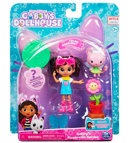 Gabby's Dollhouse Sett - 5 Partar - Gabby's Flower-rific Garden
