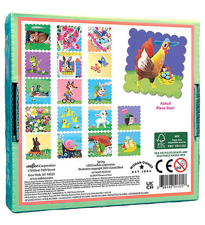 Eeboo Memory game - 18 Pair - Spring