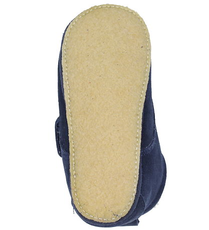Wheat Leder-Krabbelschuhe Mit Futter - Taj - Navy