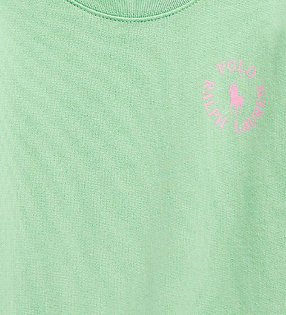 Polo Ralph Lauren Sweatshirt - Longwood - Light Green w. Pink