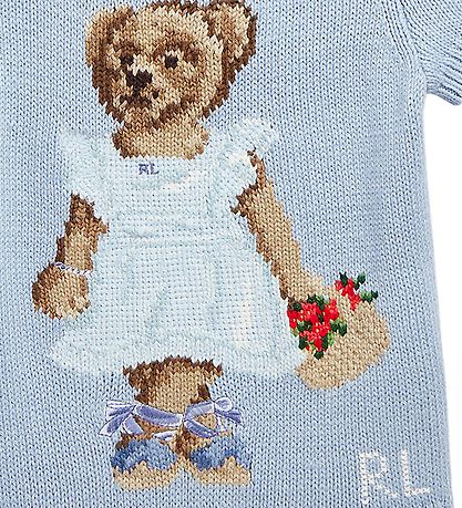 Polo Ralph Lauren T-shirt - Knitted - Cottage - Estate Blue w. B