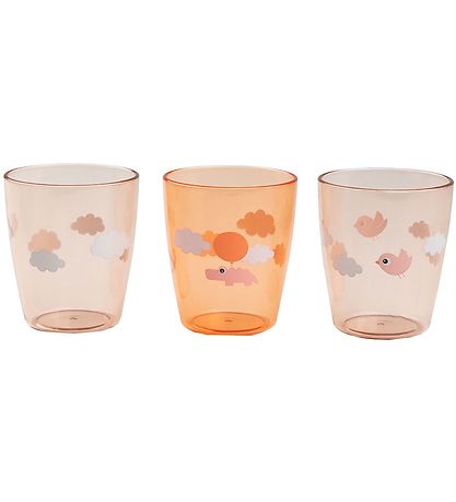 Done by Deer Mugg - Yummy+ - Happy Clouds - 3-pack - Papaya