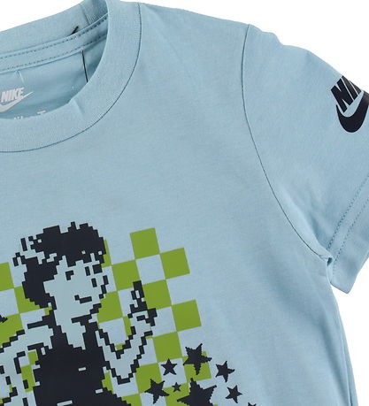 Nike T-shirt - Ocean Bliss w. Pixelated Print