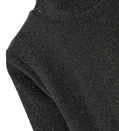 Name It Bluse - NmfRota - Schwarz m. Silber Glitzer