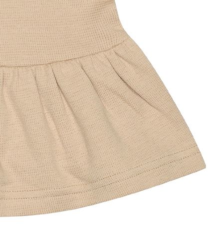 Petit Piao Dress - Waffle - Dark Sand