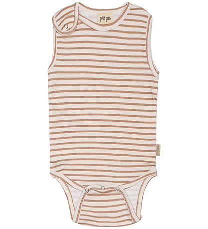 Petit Piao Samfella u/æ - Striped - Summer Camel/Offwhite