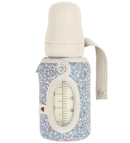 BIBS X Liberty Flaska Hulstur - Lítið - 110 ml - Blóm - Ivory