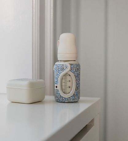 BIBS X Liberty Flaska Hulstur - Lítið - 110 ml - Blóm - Ivory