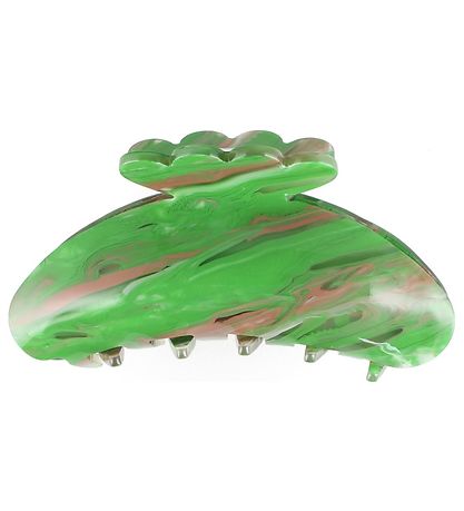 By Stær Hair clip - Asta - 10x5 cm - Green/Beige