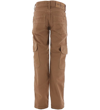 Calvin Klein Byxor - Ultilty Regular Brown Canvas - Tan