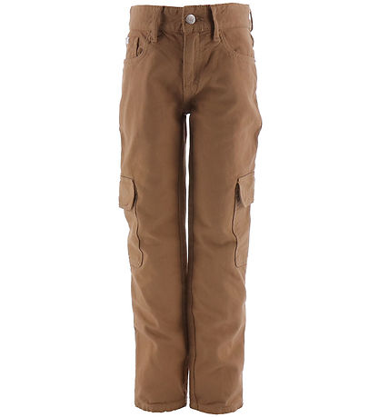 Calvin Klein Byxor - Ultilty Regular Brown Canvas - Tan