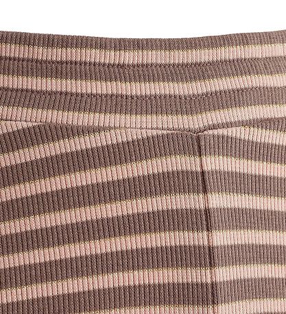 Sofie Schnoor Girls Trousers - Striped - Warm Brown