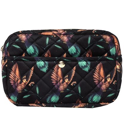 Fan Palm Necessär - Medium+ - Quiltad Velour - Black Hummingbee