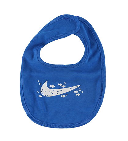 Nike Set - Mütze/Lätzchen/Body k/ä - Blau/Weiß