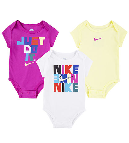 Nike Bodies k/ - 3-pack - Vit/Lila/Gul