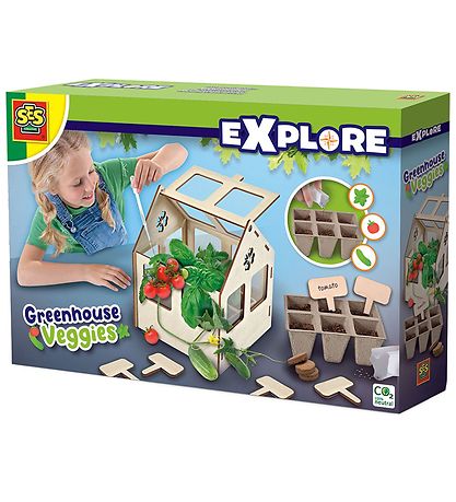 SES Creative - Utforska - Miniväxthus m. Plantera frön