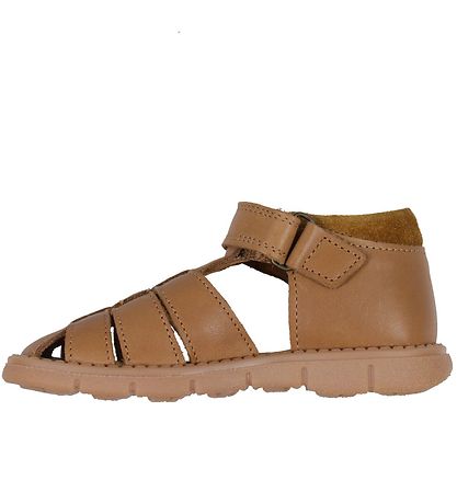 Pom Pom Sandals - Sporty Velcro - Camel