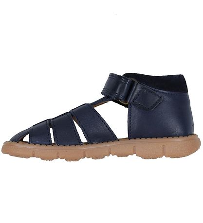 Pom Pom Sandals - Sporty Velcro - Navy