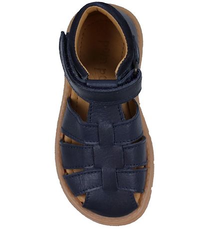 Pom Pom Sandals - Sporty Velcro - Navy