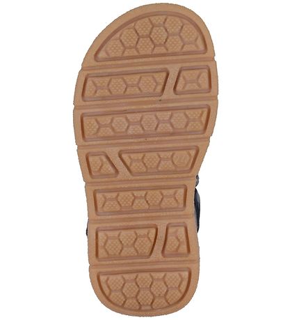 Pom Pom Sandals - Sporty Velcro - Navy