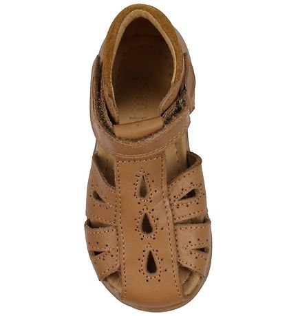 Pom Pom Sandals - Starters Drops Velcro - Camel