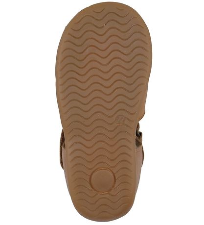 Pom Pom Sandals - Starters Drops Velcro - Camel