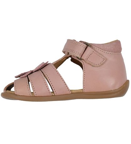 Pom Pom Sandals - Starters Flower Velcro - Rose