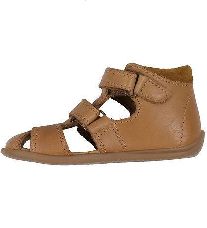 Pom Pom Sandals - Starters Two Velcro - Camel