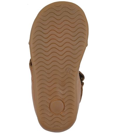 Pom Pom Sandals - Starters Two Velcro - Camel
