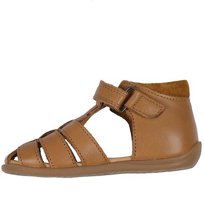 Pom Pom Sandals - Starters Velcro - Camel
