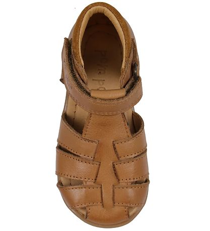 Pom Pom Sandals - Starters Velcro - Camel