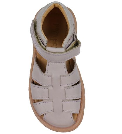 Pom Pom Sandals - Sporty Velcro - Light Lavender