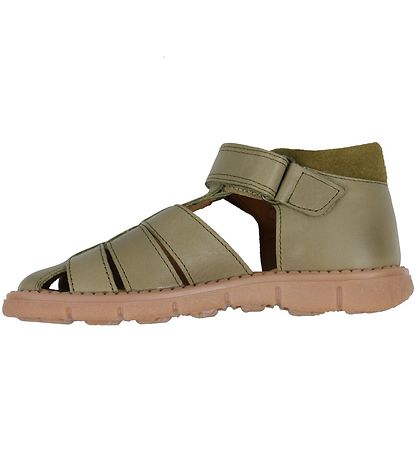 Pom Pom Sandals - Sporty Velcro - Dusty Olive