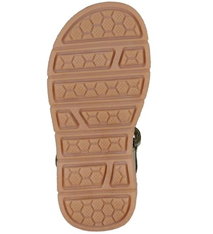 Pom Pom Sandals - Sporty Velcro - Dusty Olive