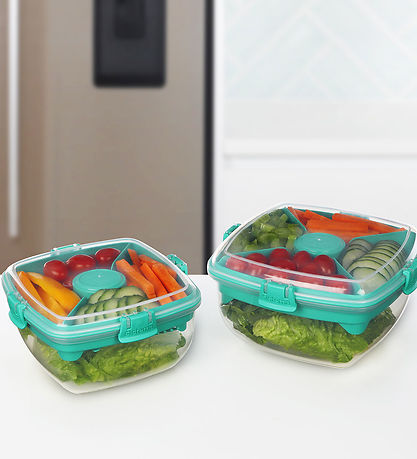 Sistema Lunchbox w. Accessories - Salad - 1.1 L - Turquoise