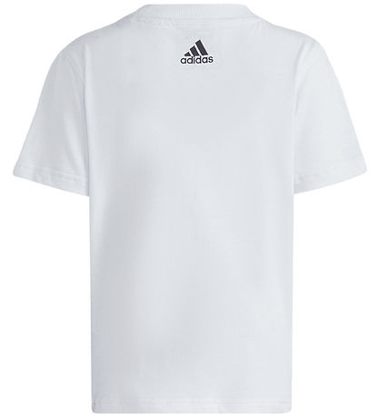 adidas Performance Stuttermabolur - LK Lín CO Tee - Hvítt/Svart