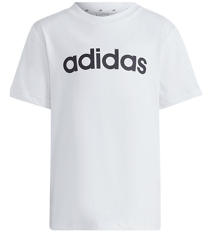 adidas Performance Stuttermabolur - LK Lín CO Tee - Hvítt/Svart