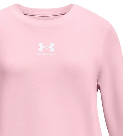 Under Armour Peysa - River Terry Crew - Bleikt