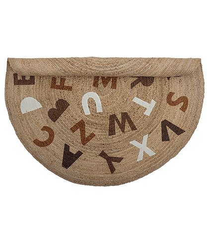 Bloomingville Gólfteppi - Ø: 130 cm - Kvöldverður - Brúnt