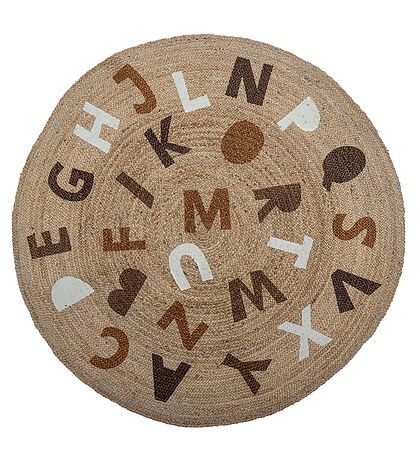 Bloomingville Gólfteppi - Ø: 130 cm - Kvöldverður - Brúnt