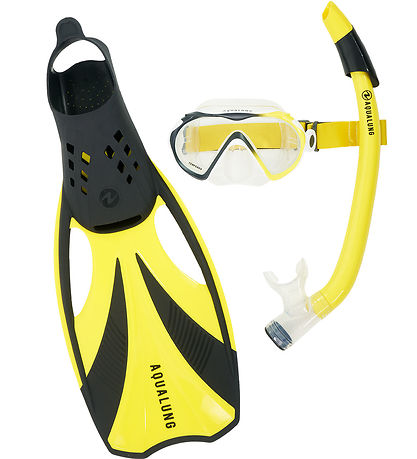 Aqua Lung Snorkeling Set - Adult - Compass - Black/Yellow